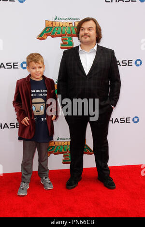 Jack Black und Sohn Samuel Jason Schwarz bei der Weltpremiere von