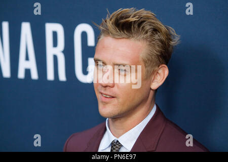 Boyd Holbrook bei der Premiere der von Netflix "NARCOS" Saison 2 Premiere am Arclight Hollywood in Hollywood, CA, 24. August 2016. Foto von Joe Martinez/PictureLux Stockfoto