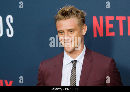 Boyd Holbrook bei der Premiere der von Netflix "NARCOS" Saison 2 Premiere am Arclight Hollywood in Hollywood, CA, 24. August 2016. Foto von Joe Martinez/PictureLux Stockfoto