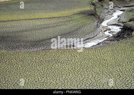 Woodhead Reservoir in Dürre bei Glossop, Großbritannien Stockfoto