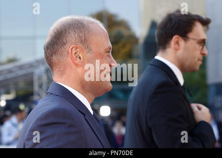 Salzburg, Österreich 20. Sep 2018. Premierminister von Malta, Joseph Muscat kommt für ein informelles Treffen der 28 Staats- und Regierungschefs. Credit: ALEXANDROS MICHAILIDIS/Alamy leben Nachrichten Stockfoto