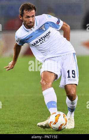 Rom, Italien. 21 Sep, 2018. Fußball Europa League erste Round-Lazio v Apollon Limassol-Olimpic Stadium-Rome -20-09 2018 im Bild Senad Lulic Foto Fotograf01 Gutschrift: Unabhängige Fotoagentur/Alamy leben Nachrichten Stockfoto