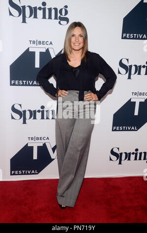 New York, NY, USA. 20 Sep, 2018. Mariska Hargitay nimmt an den Tribeca TV Festival Law & Order: SVU (NBC) 20. Jahrestag Feier am 20. September 2018 in New York City. Credit: Raymond Hagans/Medien Punch/Alamy leben Nachrichten Stockfoto