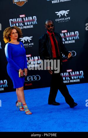 Don Cheadle 04/12/2016 Weltpremiere des Marvel' Captain America: Bürgerkrieg" bei Dolby Theater in Hollywood, CA Foto von Albert L. Ortega/HNW/PictureLux Stockfoto