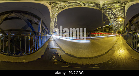 360 Grad Panorama Ansicht von Ponte dom-luis 1, Porto, Portugal