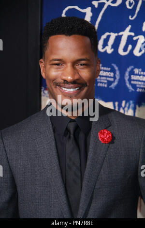 Nate Parker im "Geburt einer Nation" Los Angeles Premiere im Cinerama Dome am Mittwoch, Sept. 21, 2016, in Los Angeles, Kalifornien. Foto von Izumi Hasegawa/HNW/PictureLux Stockfoto