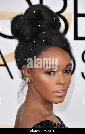 Janelle Monae auf dem 74. jährlichen Golden Globe Awards statt Im Beverly Hilton Hotel in Beverly Hills, CA, USA, 8. Januar 2017. Foto von PRPP/PictureLux Datei Referenz # 33198 1001 PRPP 01 nur für redaktionelle Verwendung - Alle Rechte vorbehalten Stockfoto