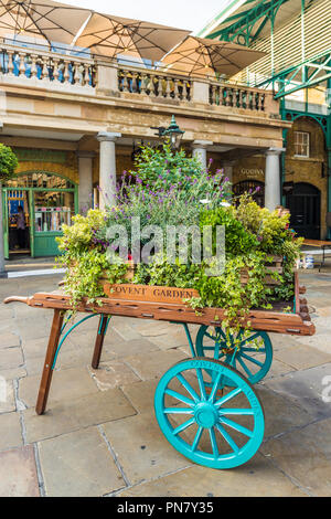 London. September 2018. Ein Blick in Covent Garden Market in London. Stockfoto