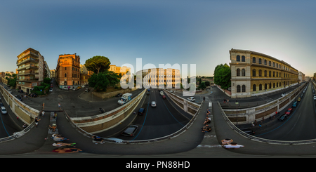 360 Grad Panorama Ansicht von Flavischen Amphitheater Kolosseum Rom Italien Vi.