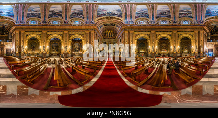 360 Grad Panorama Ansicht von Real Basílica de San Francisco El Grande, Madrid, 2015