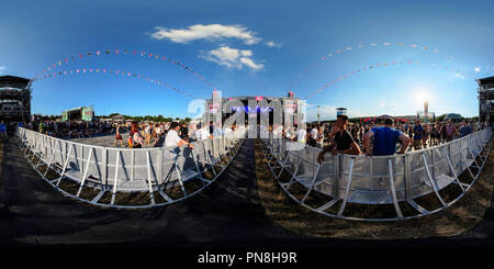 360 Grad Panorama Ansicht von Balaton Sound Nappall Volt Festival 2016, 02.