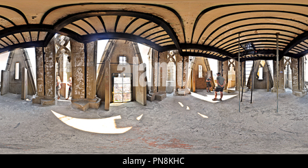 360 Grad Panorama Ansicht von Osten Turm der Basilika del Voto, höchster Punkt