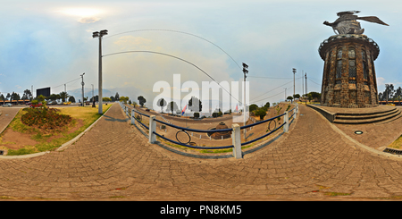 360 Grad Panorama Ansicht von Virgen Del Panecillo Blick auf Quito