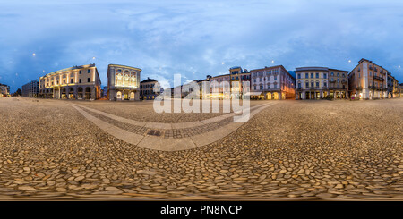 360 Grad Panorama Ansicht von Piazza Grande Locarno, Schweiz