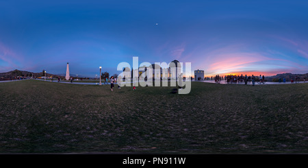 360 Grad Panorama Ansicht von Griffith Observatorium - Los Angeles, CA
