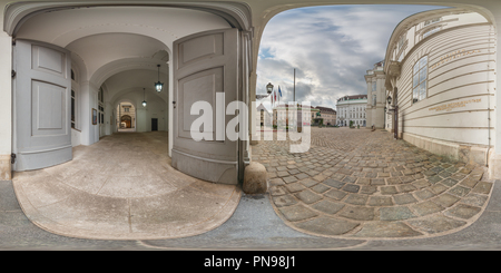 360 Grad Panorama Ansicht von Josefsplatz, Wien - 2.