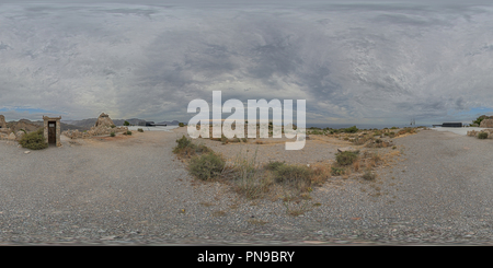 360 Grad Panorama Ansicht von Batería de Castillitos de Cabo Tiñoso