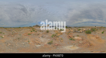 360 Grad Panorama Ansicht von Batería de Castillitos de Cabo Tiñoso