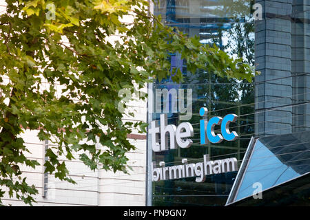 Das ICC Eingang Birmingham, England Stockfoto