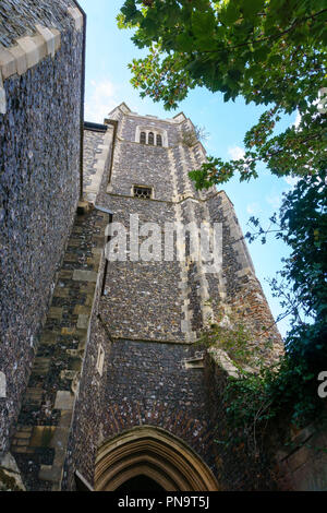 Norwich, Norfolk. 18. September 2018 die Kirche des Hl. Johannes des Täufers, Maddermarket, ist eine redundante Anglikanische Kirche in der Stadt Norwich, Norfolk, Stockfoto