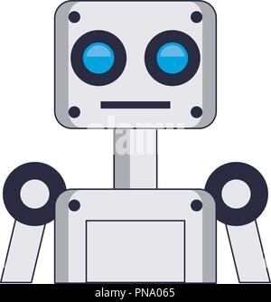 Roboter Netzgemeinschaften isoliert Stock Vektor