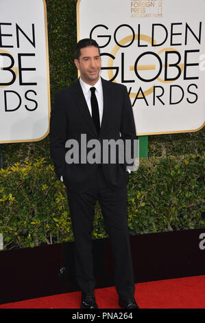 David Schwimmer auf dem 74 Golden Globe Awards im Beverly Hilton Hotel, Los Angeles, CA, USA, 8. Januar 2017 Stockfoto