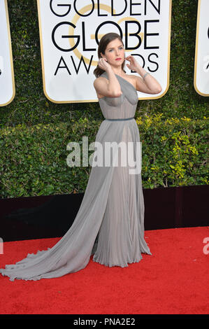 Anna Kendrick auf dem 74 Golden Globe Awards im Beverly Hilton Hotel, Los Angeles, CA, USA, 8. Januar 2017 Stockfoto