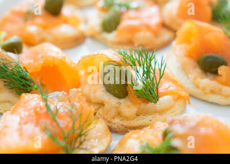 Fisch Lachs Cocktail für Mittagessen Stockfoto