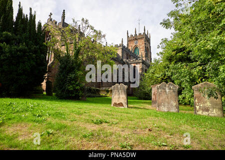 St. Michael und alle Engel Kirche in Penkridge, Staffordshire Stockfoto