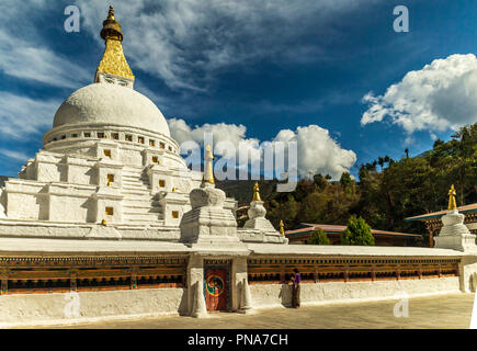 Chorten Kora in Trashiyangtse, Eastern Bhutan. Stockfoto