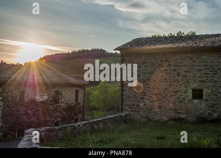 Weingut in der Toskana, Italien Stockfoto