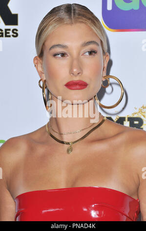 Hailey Baldwin an der iGO. Live Auftaktveranstaltung gehalten an der Beverly Wilshire Four Seasons Hotel in Beverly Hills, CA am Mittwoch, 26. Juli 2017. Foto von PRPP/PictureLux Datei Referenz # 33376 028 PRPP 01 nur für redaktionelle Verwendung - Alle Rechte vorbehalten Stockfoto