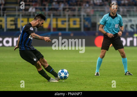 Matteo Politano (Inter Mailand) während der UEFA Champions League Spiel zwischen Inter Mailand und Tottenham Hotspur im Stadio San Siro. Die Fina Stockfoto