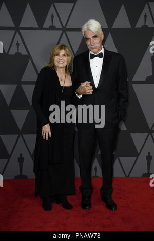 Katharine Ross und Sam Elliott an der Akademie 2017 Jahrestreffen der Gouverneure Auszeichnungen in der Ray Dolby Ballroom am Hollywood & Highland Center® in Hollywood, CA, am Samstag, 11. November 2017. Datei Referenz # 33474 046 THA nur für redaktionelle Verwendung - Alle Rechte vorbehalten Stockfoto