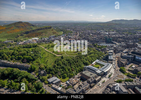 Luftaufnahme Holyrood House Edinburgh Stockfoto