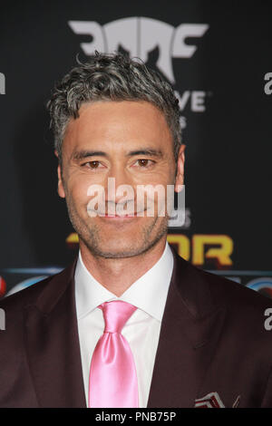 Taika Waititi 10/10/2017 Die Weltpremiere von 'Thor: Ragnarök' gehalten am El Capitan Theatre in Hollywood, CA Foto von Izumi Hasegawa/HNW/PictureLux Stockfoto