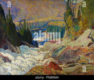 Fällt, Montreal River. Datum/Zeitraum: 1920. Malerei. Öl auf Leinwand. Breite: 153 cm. Höhe: 121,9 cm (insgesamt). Autor: J. E.H. MACDONALD. Stockfoto