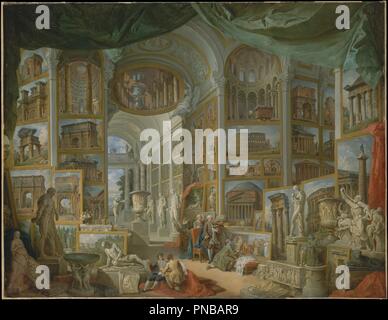 Das Antike Rom 1757 Ol Auf Leinwand 67 3 4 X 90 1 2 In 172 1 X 229 9 Cm Gemalde Giovanni Paolo Panini Italienisch Piacenza Stockfotografie Alamy