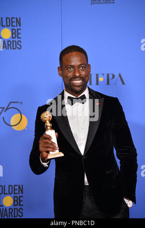 Sterling K. Braun bei der 75. jährlichen Golden Globe Awards im Beverly Hilton Hotel, Beverly Hills, USA, 07. Januar 2018 Stockfoto