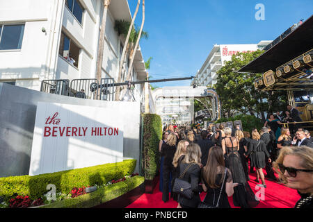 Der rote Teppich an der 75. jährlichen Golden Globes Awards im Beverly Hilton in Beverly Hills, CA am Sonntag, 7. Januar 2018. Stockfoto