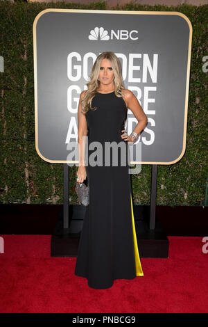 Tiziana Rocca kommt an der 75th jährliche Golden Globe Awards im Beverly Hilton in Beverly Hills, CA am Sonntag, 7. Januar 2018. Stockfoto