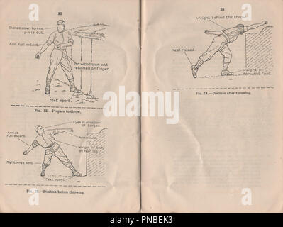 Kleinwaffen Training Handbuch Band 1 Broschüre Nr. 13 Granate oder Mühlen Bombe 1937 veröffentlichten Anweisung zur britischen Militärs auf, wie man die Handgranate bei der Vorkriegszeit und Weltkrieg zwei verwenden. Stockfoto