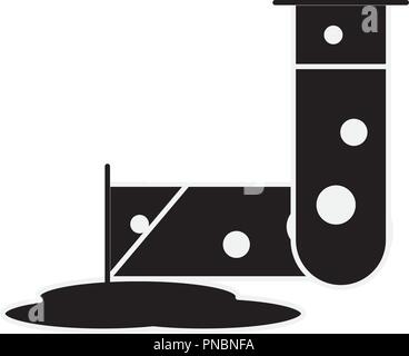 Röhrchen Reagenz Chemie Labor Stock Vektor