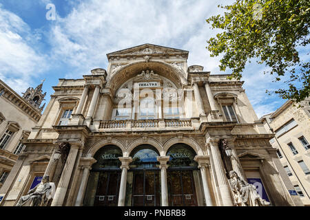 AVIGNON, Frankreich - 11 AUGUST 2017: Grand Opera House, Avignon, Provence, Frankreich Stockfoto