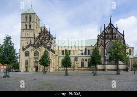 Kathedrale, Münster, Münsterland, NRW, Deutschland, Europa Stockfoto