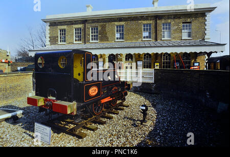 North Woolwich alte Station Museum, England, UK. Ca. 80er Stockfoto