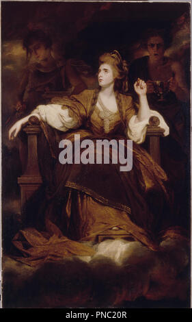Frau Siddons als die tragische Muse. Datum/Zeitraum: 1789. Malerei. Öl auf Leinwand Öl. Höhe: 2.397 mm (94.37 in); Breite: 1.476 mm (58.11 in). Autor: Joshua Reynolds. Stockfoto