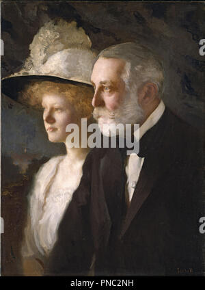 Henry Clay und Helen Frick. Datum/Zeit: Ca. 1910. Malerei. Öl auf Leinwand. Höhe: 787 mm (30.98 in); Breite: 591 mm (23.26 in). Autor: Edmund Charles Tarbell. Stockfoto