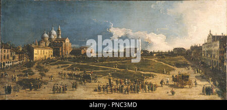 Prà della Valle in Padua. Datum/Zeitraum: 1741 - 1746. Leinwand. Höhe: 39 mm (1,53 in); Breite: 87,50 mm (3.44 in). Autor: Giovanni Antonio Canal genannt Il Canaletto. Stockfoto