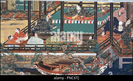 Die Geschichte von YAMANAKA TOKIWA VOL. 11. Datum/Zeitraum: 1600/1700. Malerei. Thema: Iwasa Matabei Katsumochi zugeschrieben. Stockfoto